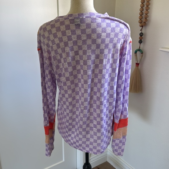 P.E Nation 100% Linen Llng Sleeve Top Small EUC - Picture 4 of 5